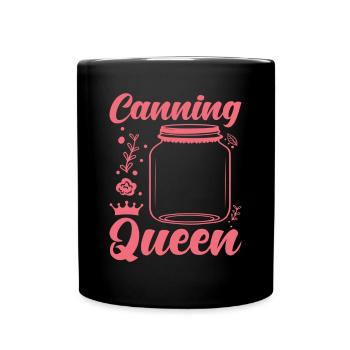 Reine de la conserve Passionné de conservation des aliments - Mug uni - noir - Devant