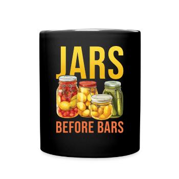 Jars Before Bars Canning Enthusiast - Full Colour Mug - black - Front