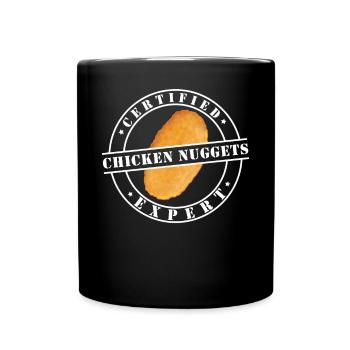 Certified Chicken Nuggets Expert Emblem - Full Colour Mug - black - Front