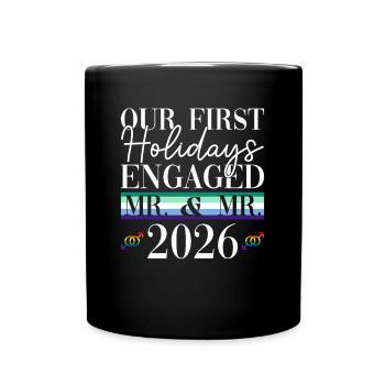 Premières vacances engagées M. & M. 2026 Gays High - Mug uni - noir - Devant