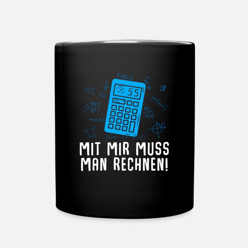Calculatrice de professeur de mathématiques - Mug uni - noir