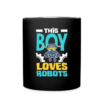 Robotics Robot Programmer - Full Colour Mug - black - Front