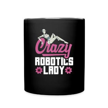 Robotics Robot Programmer - Full Colour Mug - black - Front