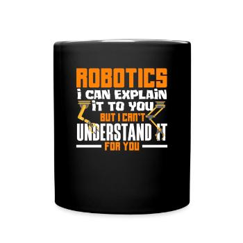 Robotics Robot Programmer - Full Colour Mug - black - Front