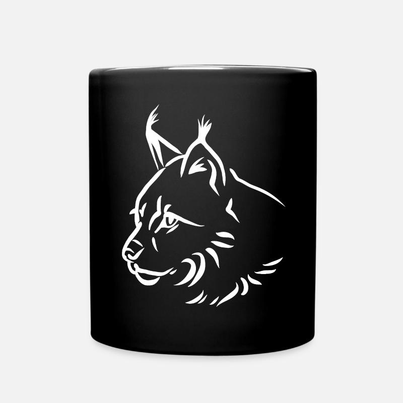 Lynx Portrait - Mug uni - noir