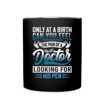 Outfit for medical students and physician assistants - Full Colour Mug - black - Front
