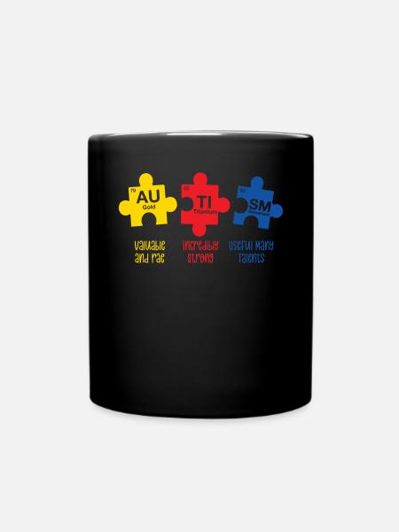 Autismus Awareness Day Autist Geschenk - Tasse einfarbig - Schwarz