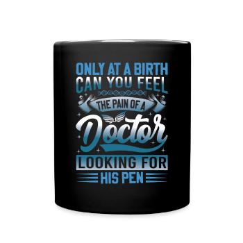 Outfit for medical students and physician assistants - Full Colour Mug - black - Front