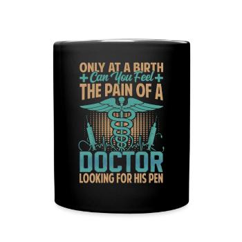 Outfit for medical students and physician assistants - Full Colour Mug - black - Front