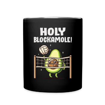 Avocado Guacamole Vegan Gift - Full Colour Mug - black - Front