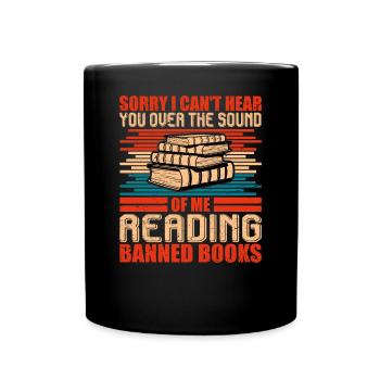 Tenue d’amant de palmier de plage à lire interdite - Mug uni - noir - Devant