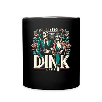 Doppeltes Einkommen Keine Kinder Ehe Ehepaar DINK - Tasse einfarbig - Schwarz - Vorne