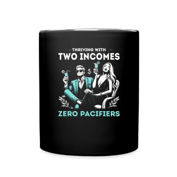 Double revenu Pas d’enfants Mariage Couple marié DINK - Mug uni - noir - Devant