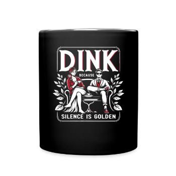 Doppeltes Einkommen Keine Kinder Ehe Ehepaar DINK - Tasse einfarbig - Schwarz - Vorne