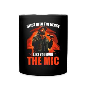Poetry Slam Poet Novel Writer Poem Literature - Full Colour Mug - black - Front