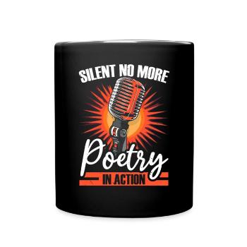 Poetry Slam Poet Romanautor Gedichtliteratur - Tasse einfarbig - Schwarz - Vorne