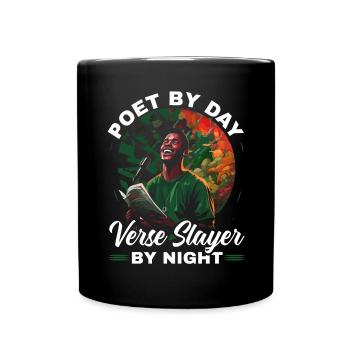 Poetry Slam Poet Romanautor Gedichtliteratur - Tasse einfarbig - Schwarz - Vorne