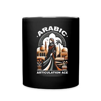 Arabic Language Teacher Profession Arabic Alphabet - Full Colour Mug - black - Front