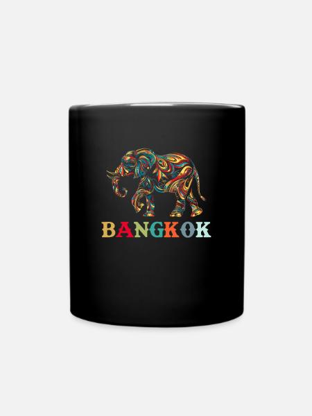 Elephant Thailand - Tasse einfarbig - Schwarz