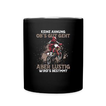 Je ne sais pas si ça va se passer, mais ça va être du motocross - Mug uni - noir - Devant