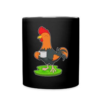 Café Tasse de Coq - Mug uni - noir - Devant