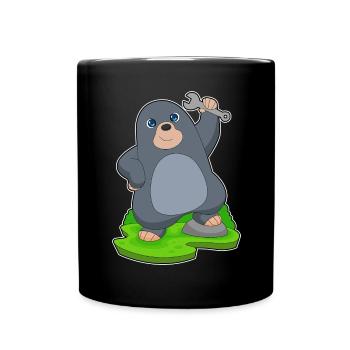 Atelier de clé mécanique Mole - Mug uni - noir - Devant