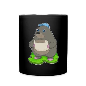 Randonnée sur carte Mole Wanderer - Mug uni - noir - Devant