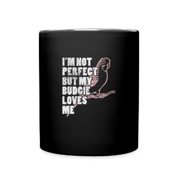 Perruche ondulée - Mug uni - noir - Devant
