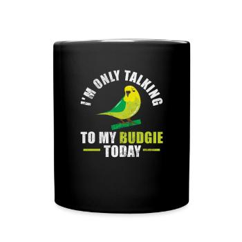 Perruche ondulée - Mug uni - noir - Devant