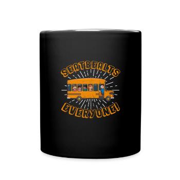 Busfahrer - Tasse einfarbig - Schwarz - Vorne