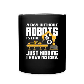 Programmeur de robots robotiques - Mug uni - noir - Devant