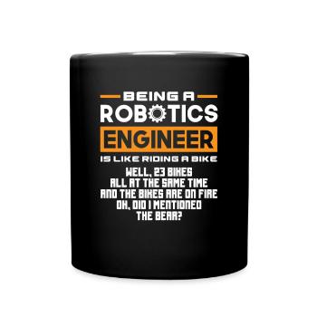 Programmeur de robots robotiques - Mug uni - noir - Devant