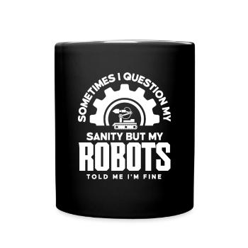 Programmeur de robots robotiques - Mug uni - noir - Devant