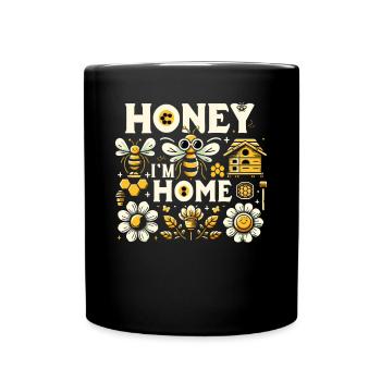 Bienenliebhaber Bienenzüchter Naturfreunde Imker - Tasse einfarbig - Schwarz - Vorne