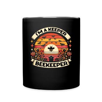 Bienenliebhaber Bienenzüchter Naturfreunde Imker - Tasse einfarbig - Schwarz - Vorne