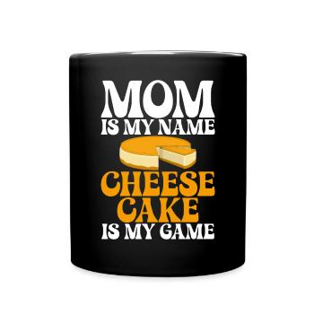 Cheesecake Gift - Tasse einfarbig - Schwarz - Vorne