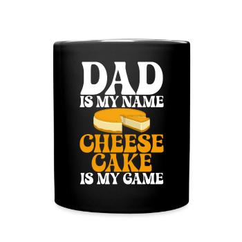 Cheesecake Gift - Tasse einfarbig - Schwarz - Vorne