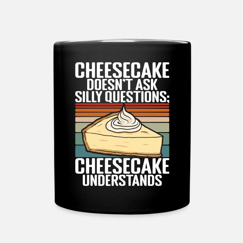 Cheesecake Gift - Tasse einfarbig - Schwarz