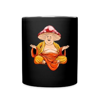 Hippie Mushrooms Shrooms Psychedelic Mushroomhead - Tasse einfarbig - Schwarz - Vorne
