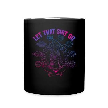 Hippie Mushrooms Shrooms Psychedelic Mushroomhead - Tasse einfarbig - Schwarz - Vorne
