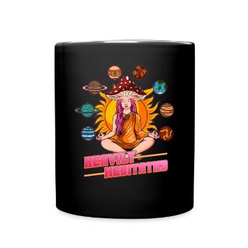 Hippie Mushrooms Shrooms Psychedelic Mushroomhead - Tasse einfarbig - Schwarz - Vorne
