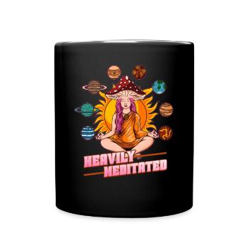 Hippie Mushrooms Shrooms Psychedelic Mushroomhead - Tasse einfarbig - Schwarz - Vorne
