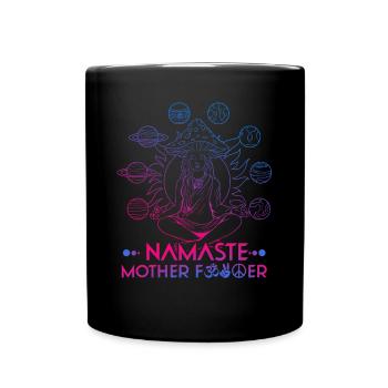 Hippie Mushrooms Shrooms Psychedelic Mushroomhead - Tasse einfarbig - Schwarz - Vorne
