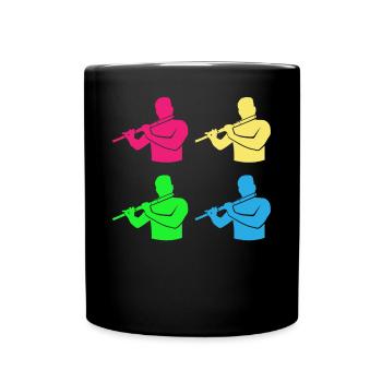 Flûtes Ensemble Bunte Harmonie - Mug uni - noir - Devant