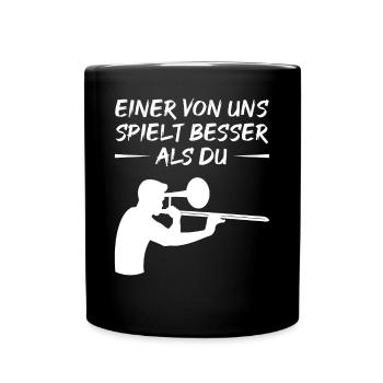 Talented Trombonist Challenge - Full Colour Mug - black - Front