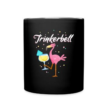 Cloche à boire - Mug uni - noir - Devant