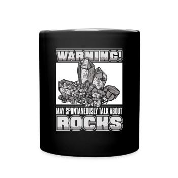 peut parler spontanément de roches minérales - Mug uni - noir - Devant