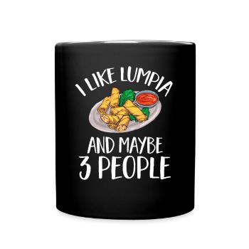 Lumpia Filipino Food Philippines - Full Colour Mug - black - Front