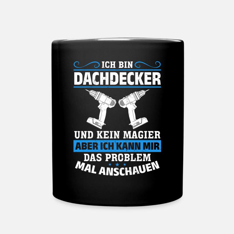 Je suis couvreur et pas magicien Plus que de la magie - Mug uni - noir