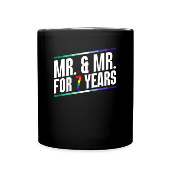 Gay Pride Wedding Gay Marriage - Full Colour Mug - black - Front